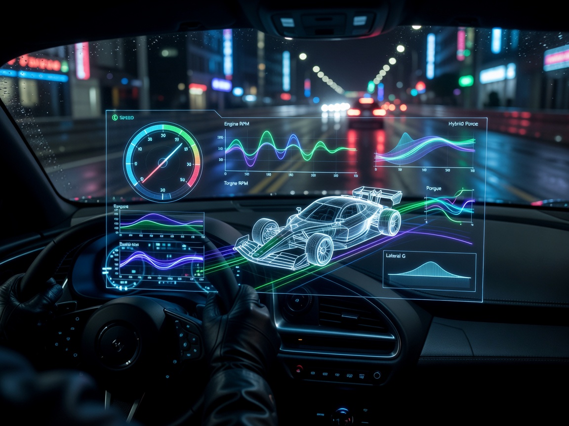 Digital Supercar Telemetry Display